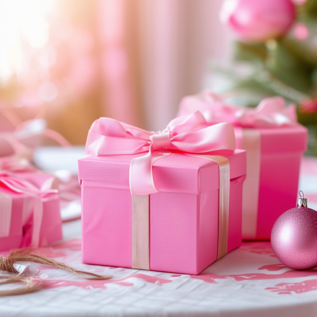 All pink presents.