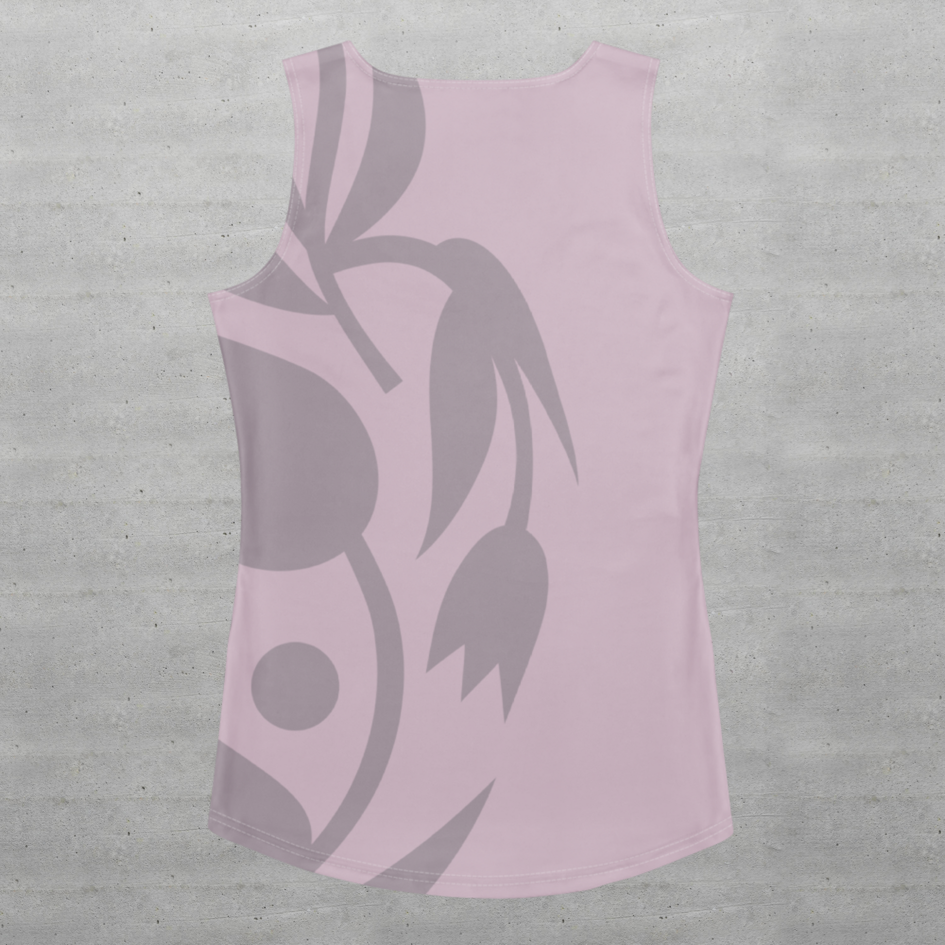 Lavender nude and gray women’s cut & sew tank top.