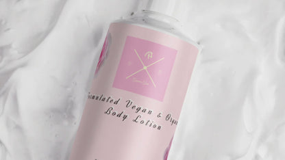 Light pink vegan and organic refreshing hand & body lotion. -Gamma Gem