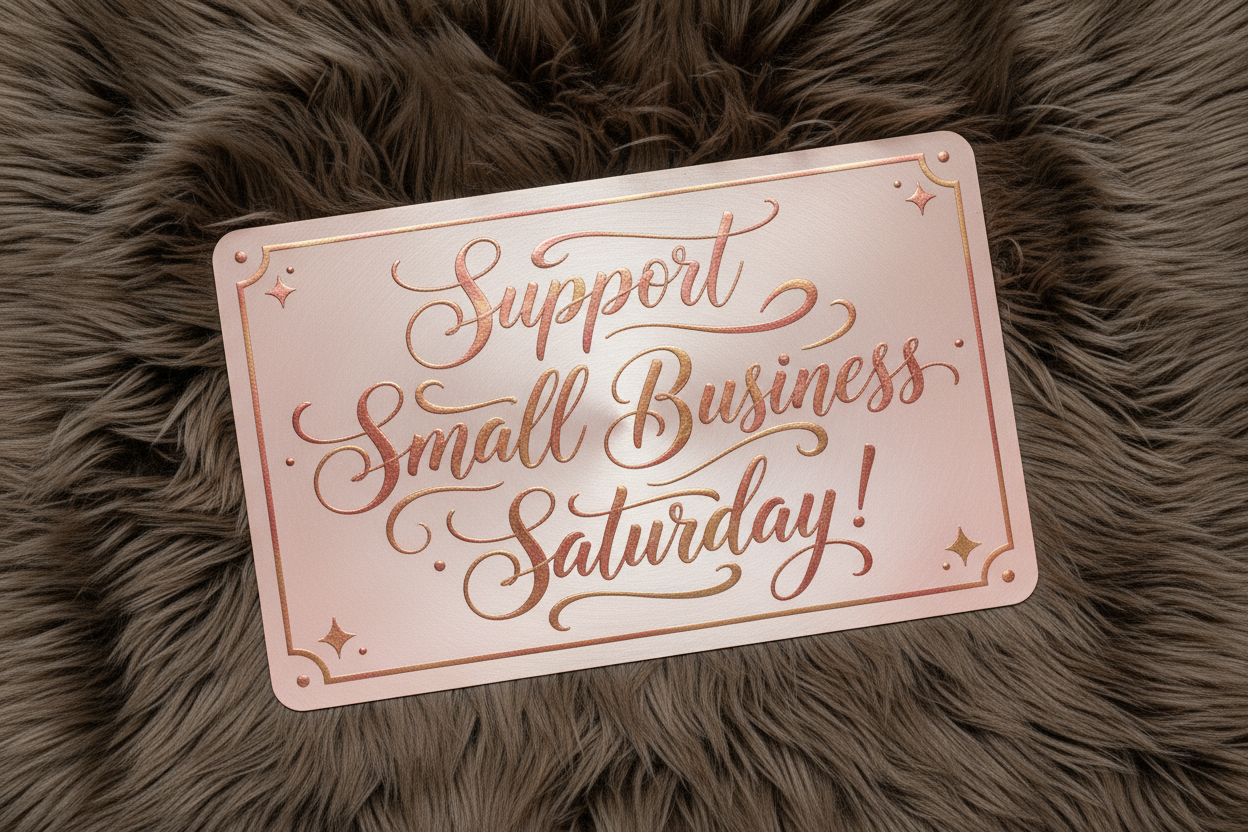 Sign Says Support Small Business Saturday!