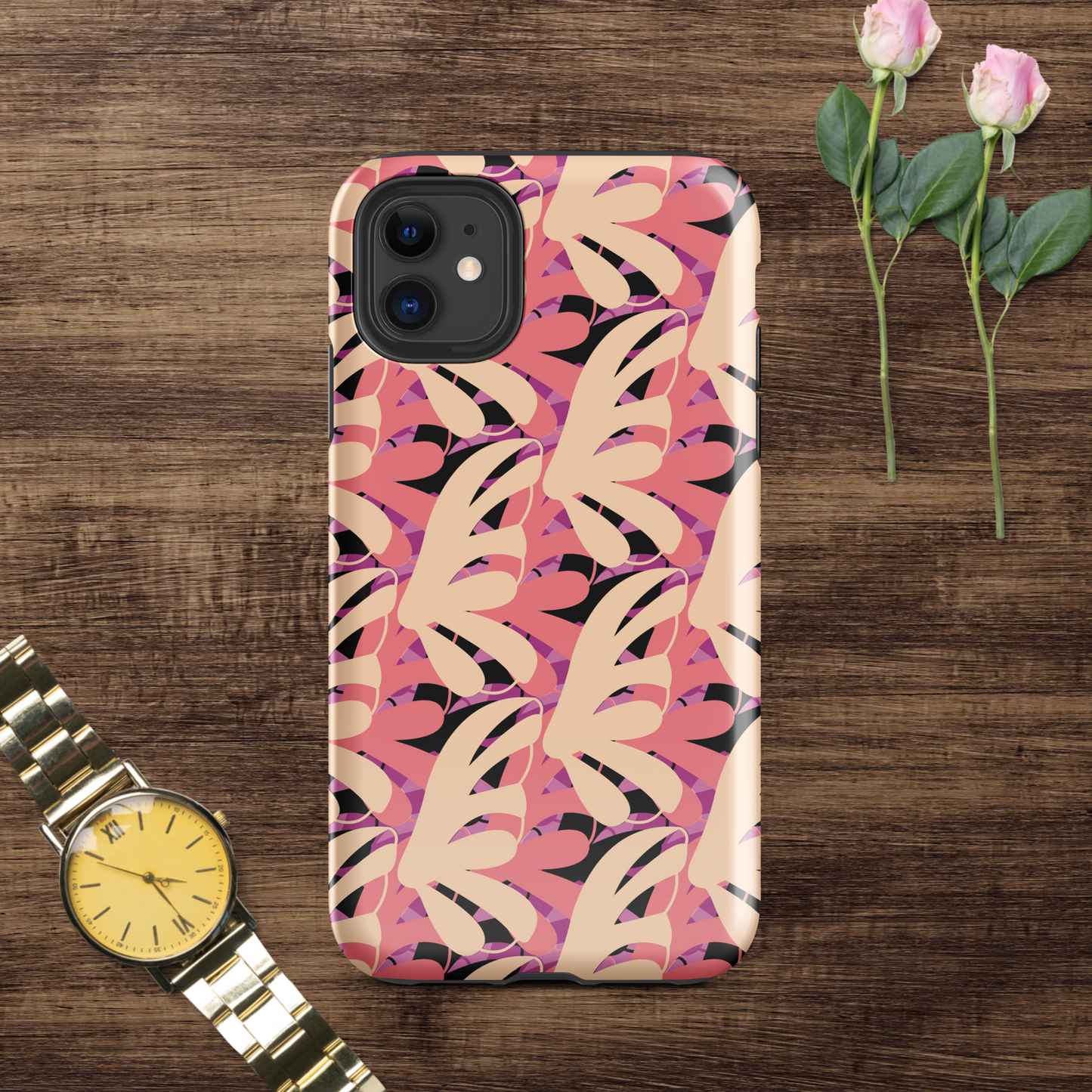 Multi-color tough case for iPhone®.