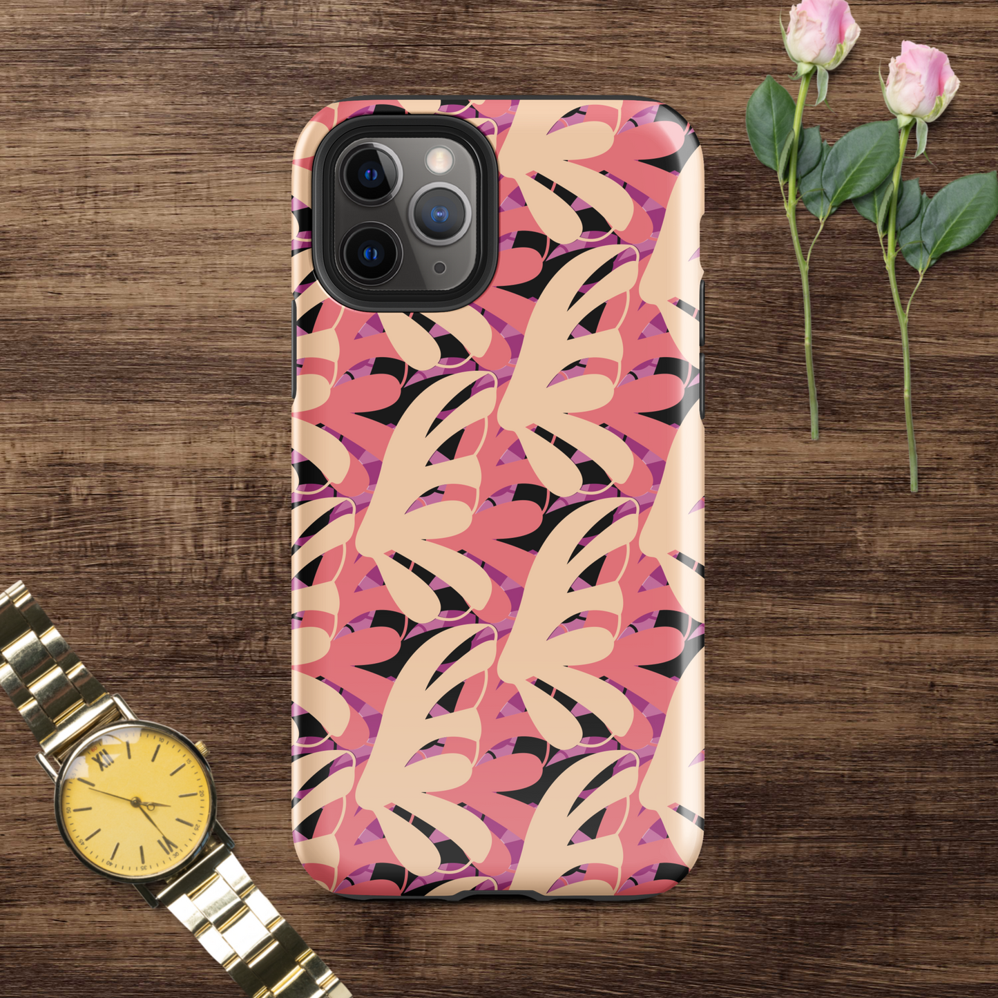 Multi-color tough case for iPhone®.