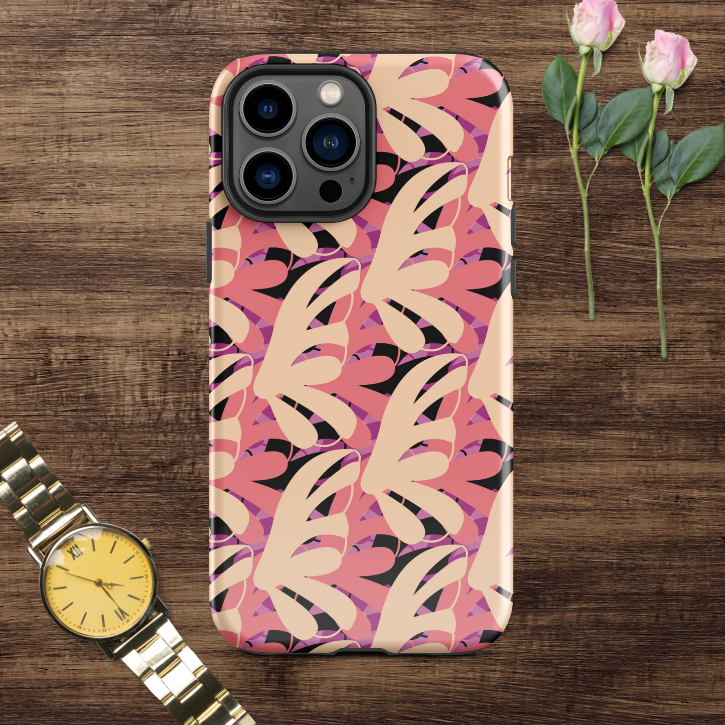 Multi-color tough case for iPhone®.