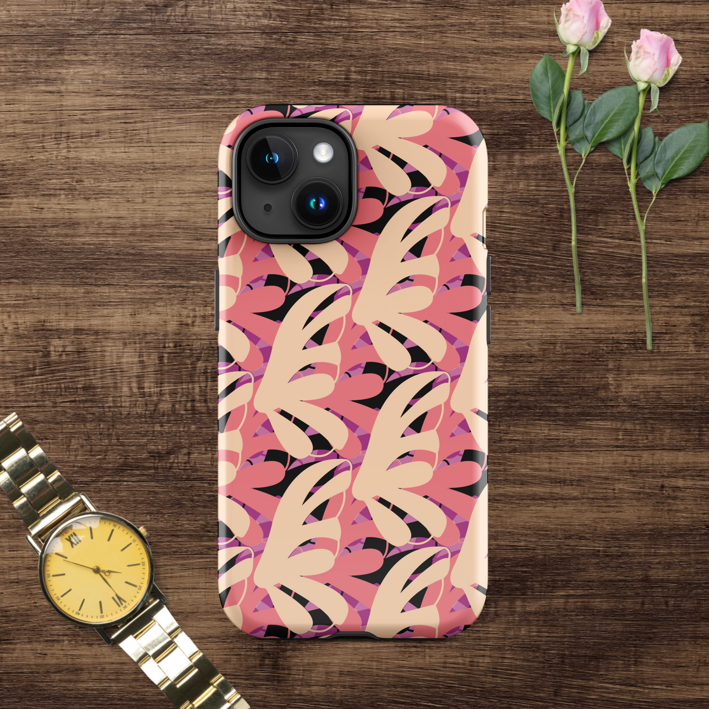 Multi-color tough case for iPhone®.