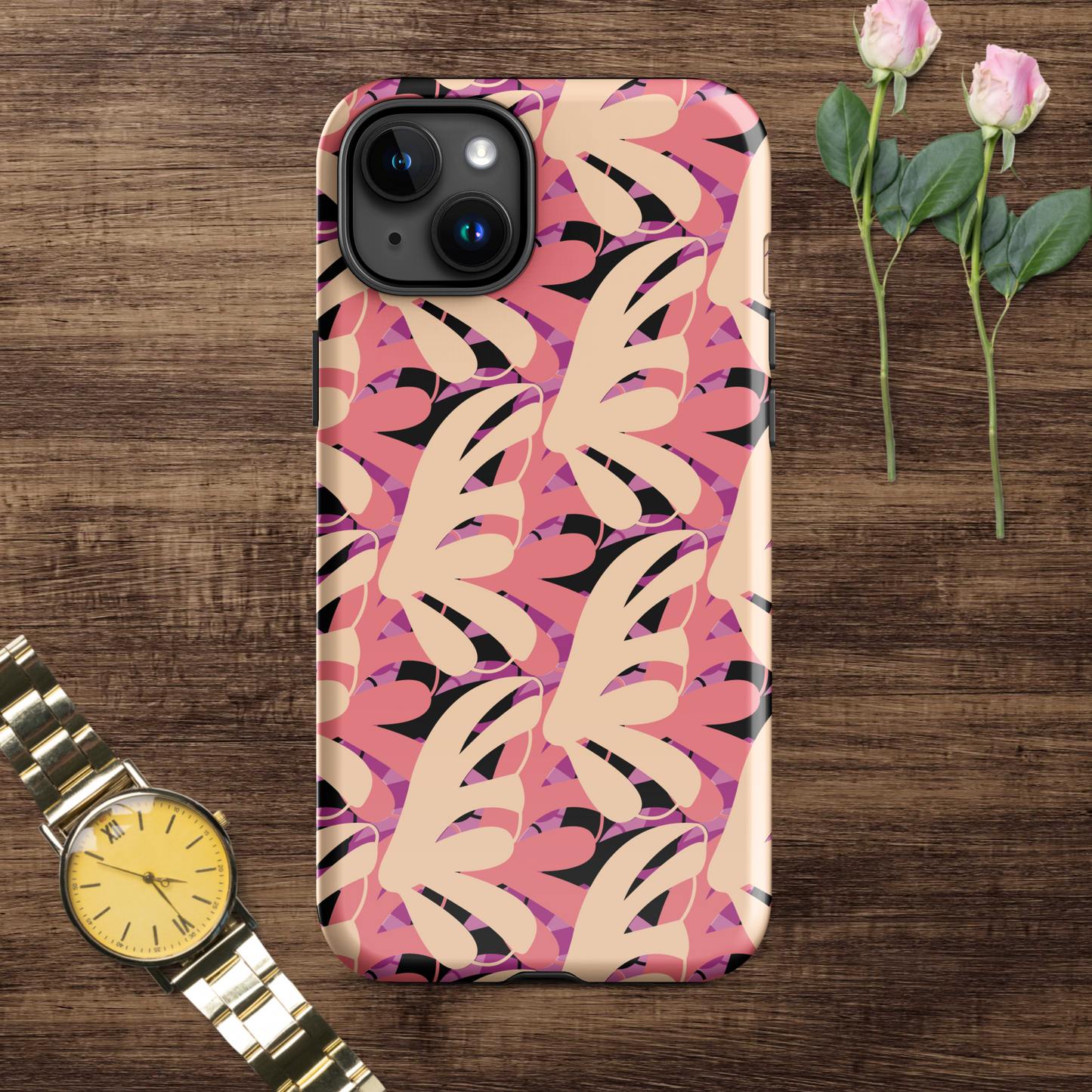 Multi-color tough case for iPhone®.