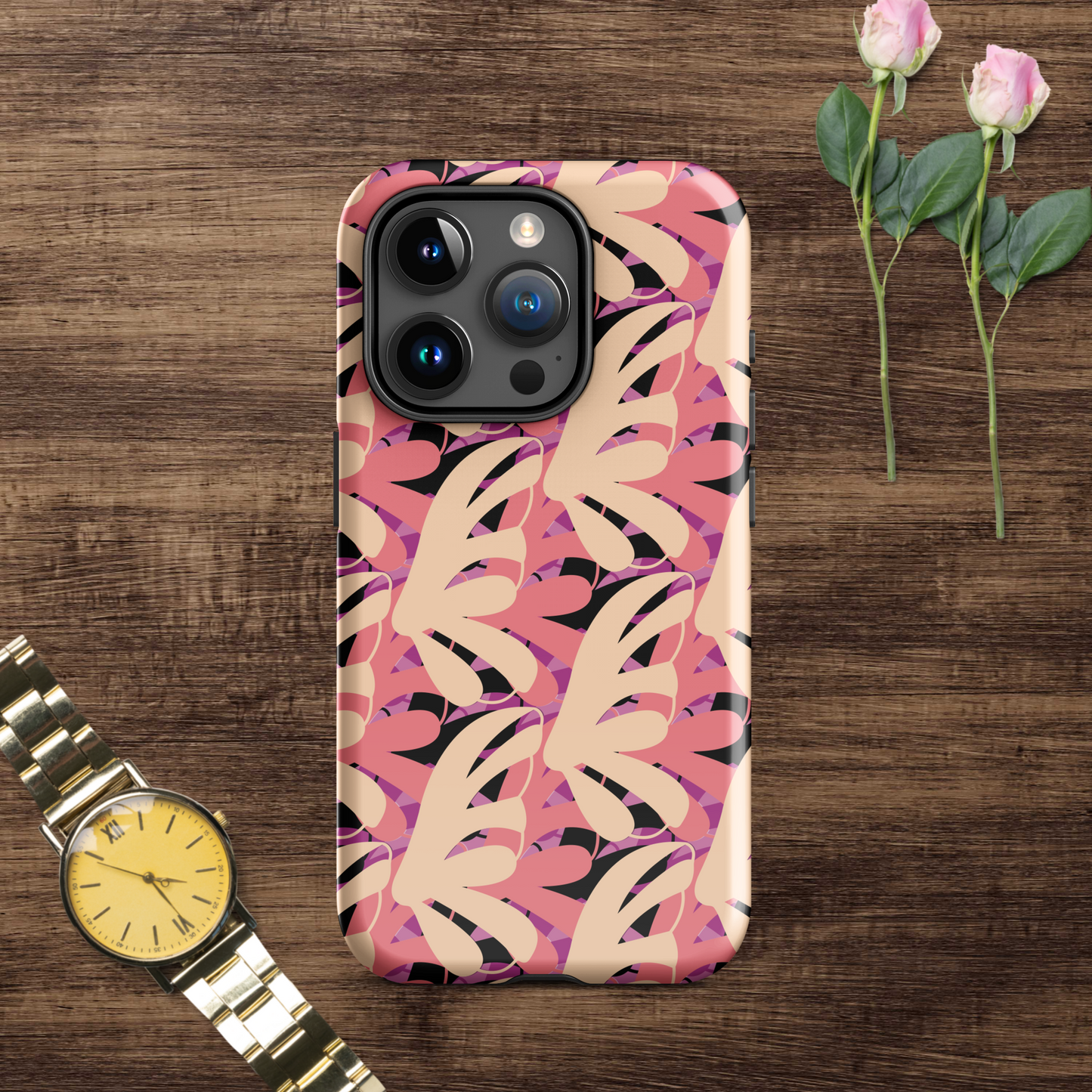 Multi-color tough case for iPhone®.